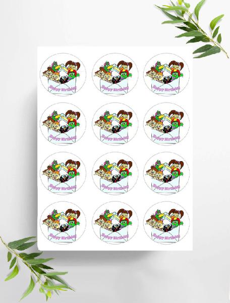 Calimero  Muffinaufleger, Ø ca. 6 cm, 0611x